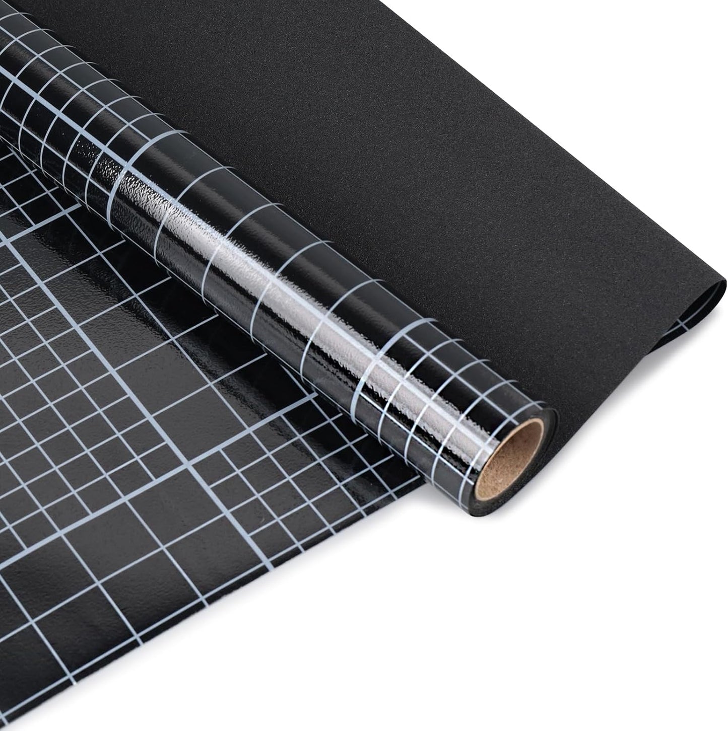 HIDBEA Blackout Window Film,100% Light Blocking Room Darkening Window Privacy Film,Frosted Glass Window Film Heat Control, Removable Window Cover Tint for Day Sleep (Black,17.7in x 6.5ft)