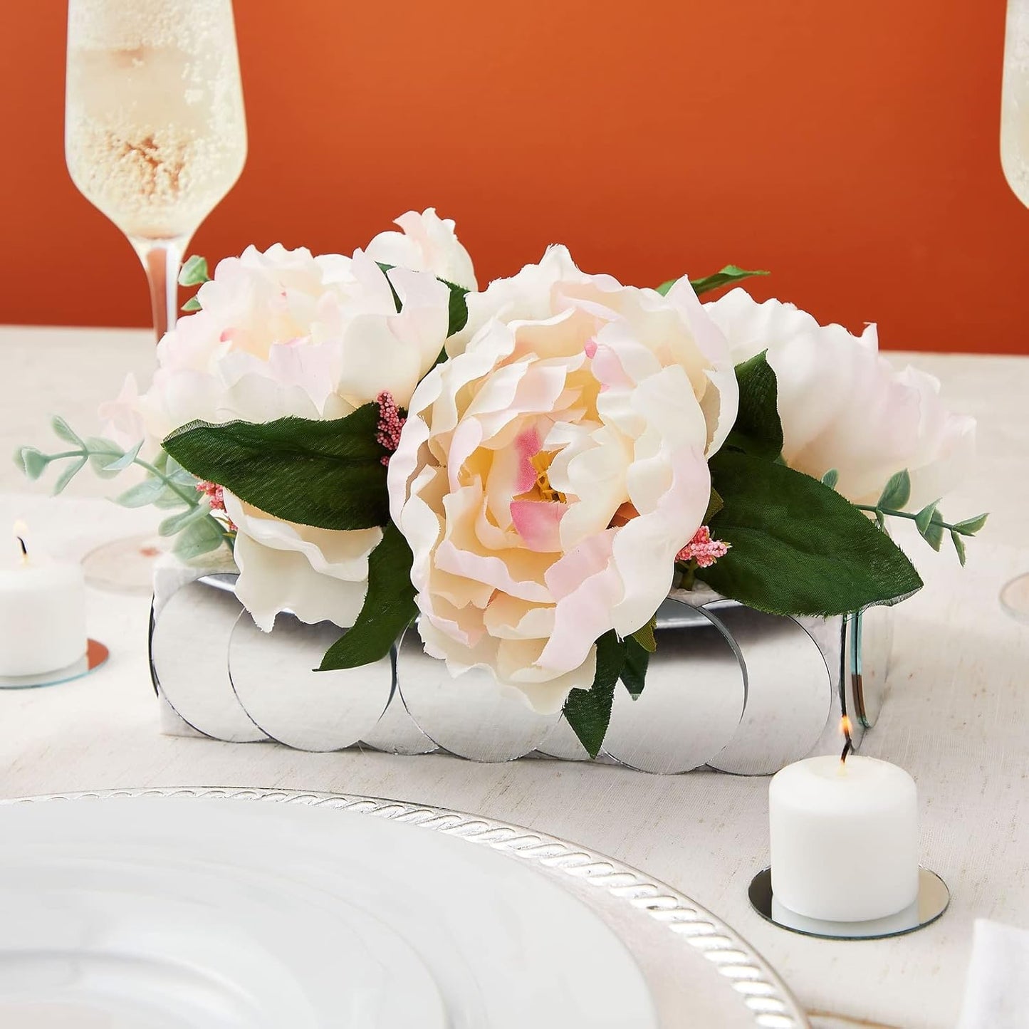 Juvale Craft Mirrors Bulk Mini Glass Tiles - 60-Pack 2-Inch Round Tiles - DIY Mosaic Crafts - Tiny Mirrors for Table Centerpieces & Wall Decor