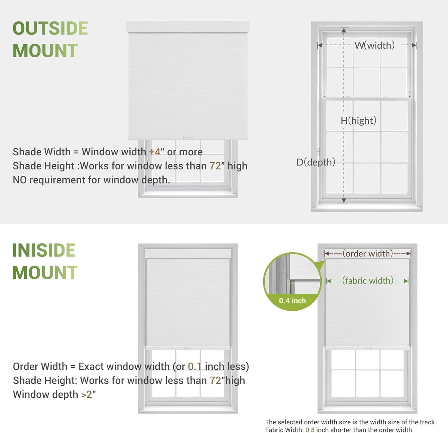Blackout Roller Shades for Indoor Windows, Cordless Jacquard Fabric-Matched Roller Blinds, Easy to Install Privacy UV Protection Roll Up Blinds for Home Office, Grey, 28" W x 72" H