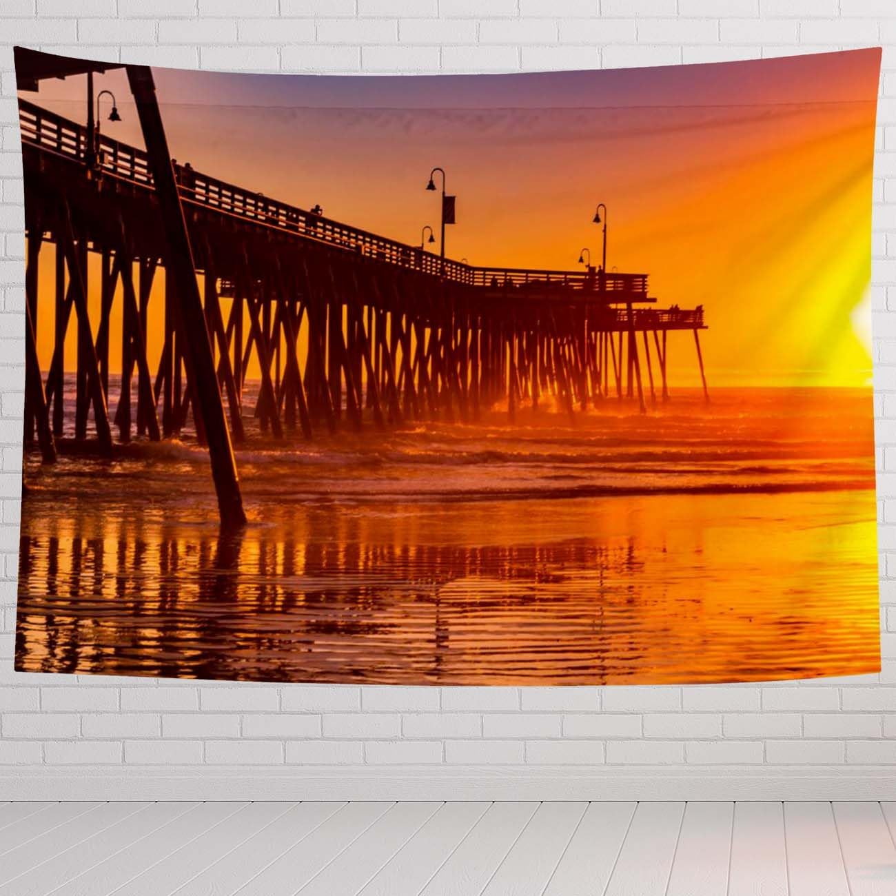 Sunset Tapestry For Bedroom Sunset Beach Colors Tapestries Wall Hanging For Living Room Dorm Office 80×60 In