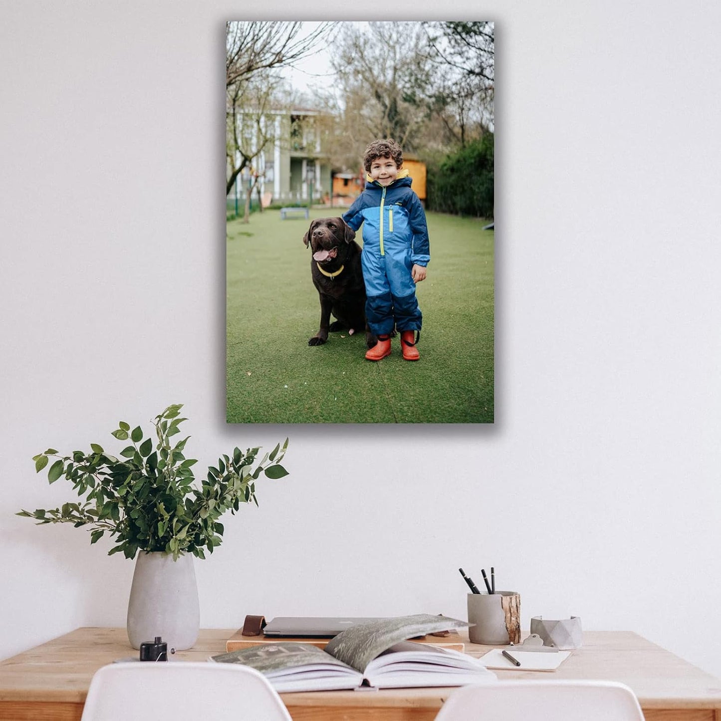 Custom Canvas Prints with Your Photos Custom Wall Art Personalized Canvas Pictures for Pet/Family Gifts for Mom/Men/Women (12'' W x 18'' H)