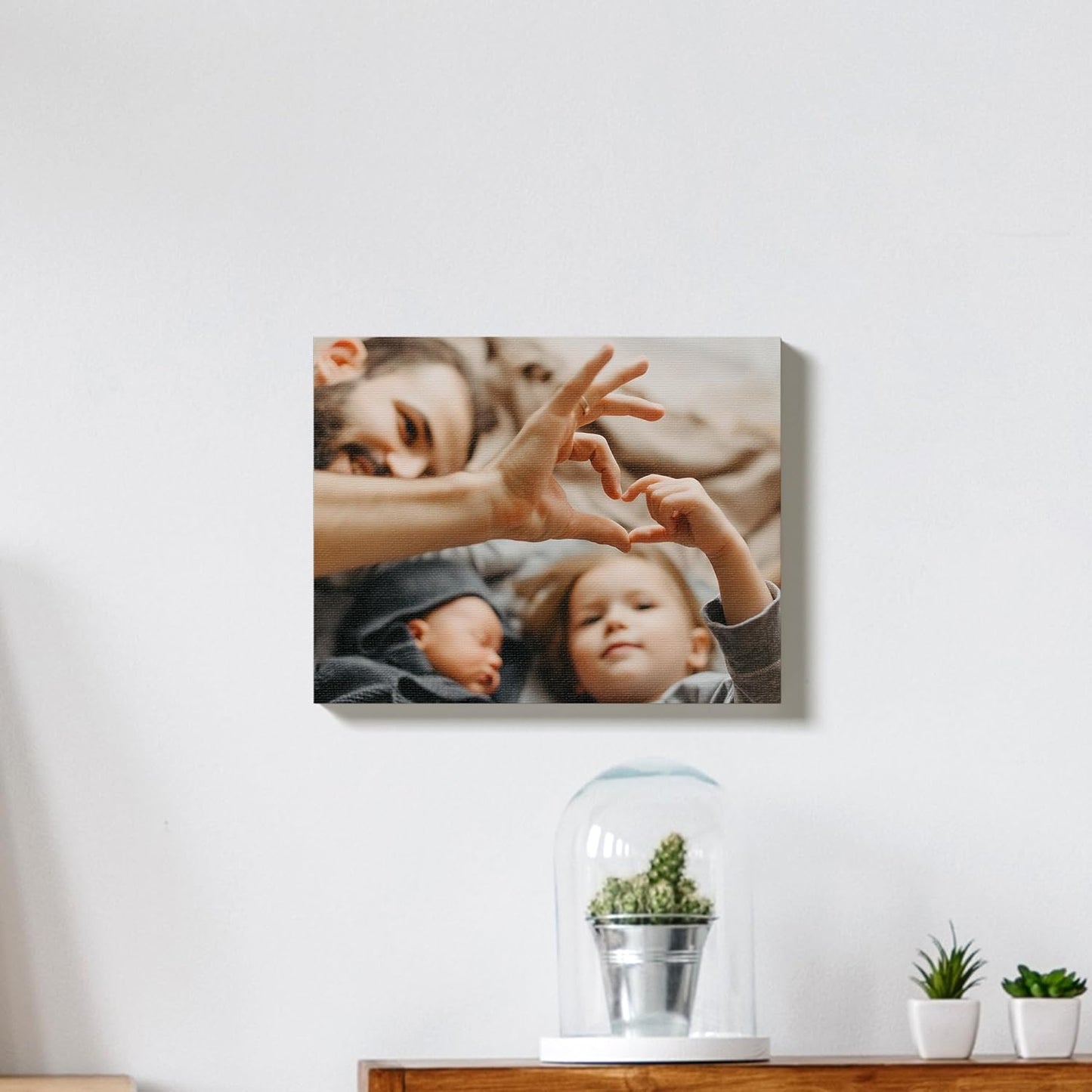 BuildASign Custom Canvas Prints with Your Photos – Personalized Picture To Canvas Wall Art, Perfect for Home Decor, Gifts & Keepsakes, Ready to Hang (24" L x 36" W x .75”D, Metallic Silver)