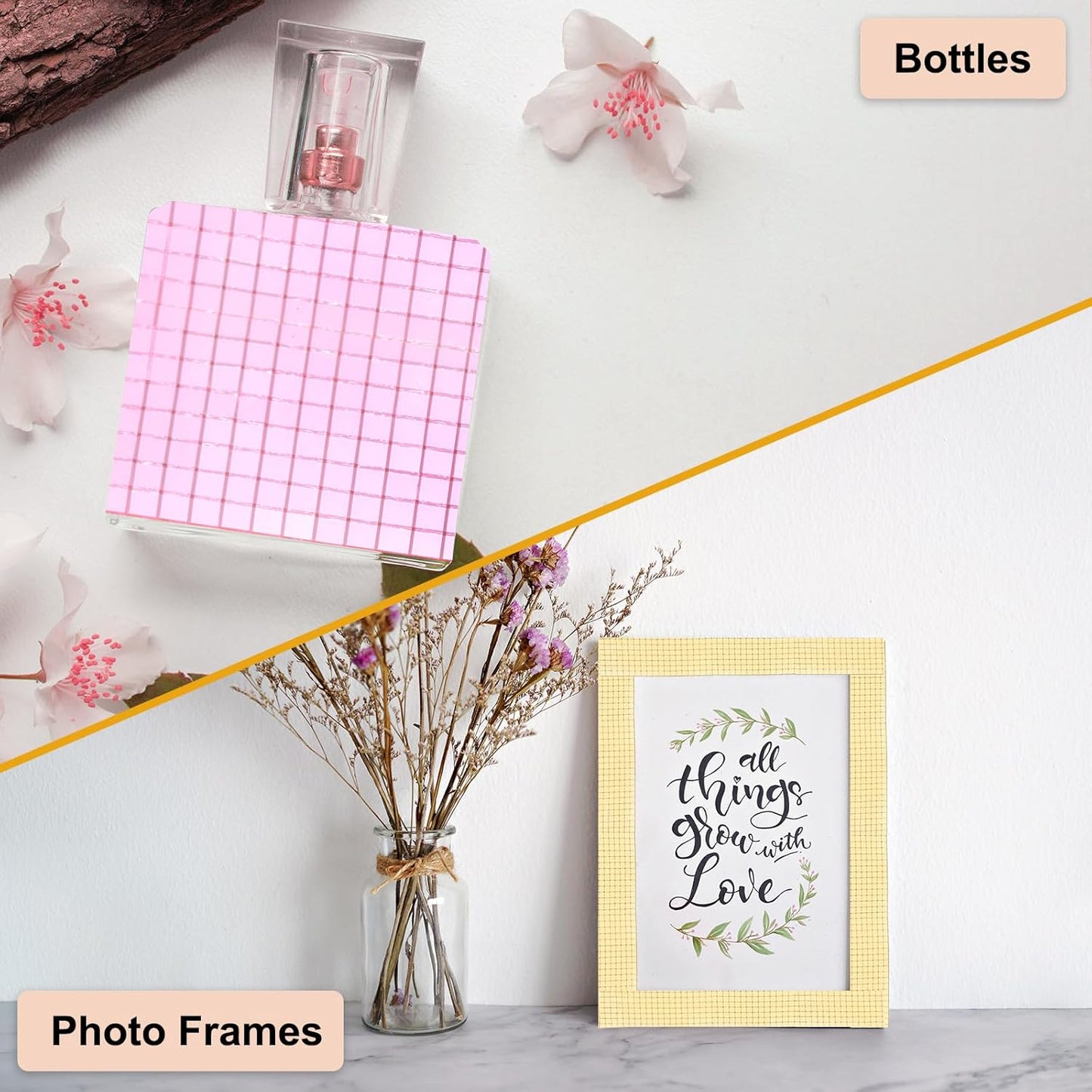 PATIKIL 5x5mm Self Adhesive Mirrors Mosaic Tiles, 3600 Pcs Square Mini Glass Mosaic Disco Tile Sticker for DIY Craft Disco Ball Party Decoration, Light Blue