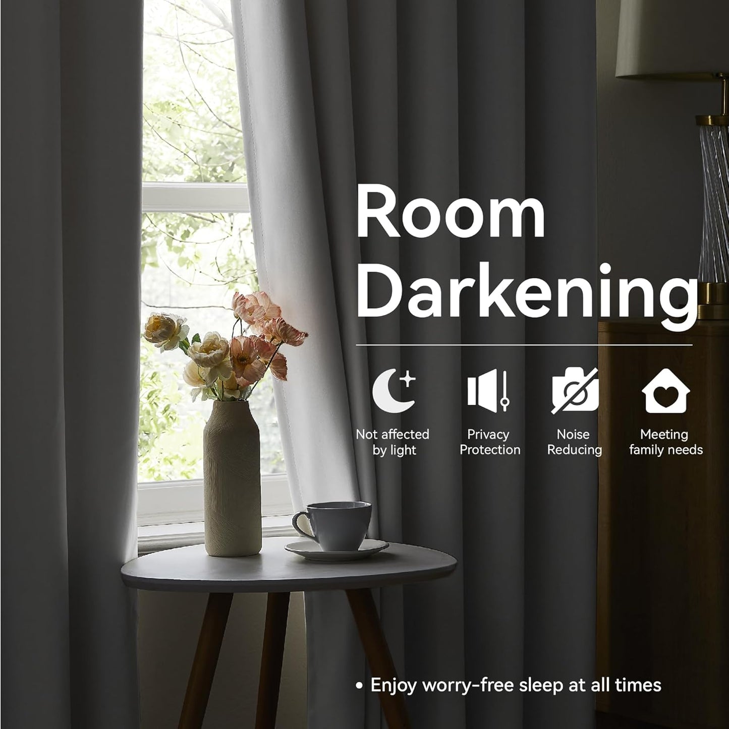 KangBang White Pinch Pleat Curtains 95 Inches Long, Extra Wide Room Darkening Privacy Window Treatments Snow White Privacy Assured Drapes for Sliding Door Sun Room with Adjustable Hooks,2PCs,60x95