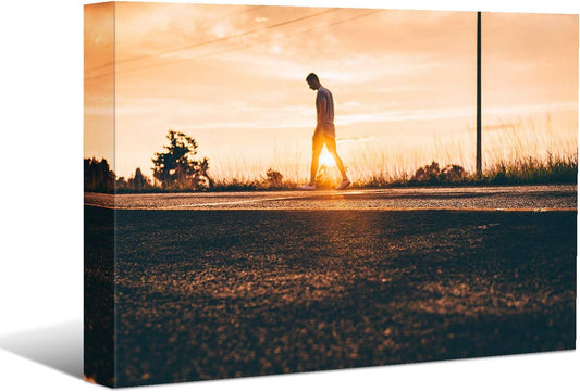 Laoife Custom Canvas Prints with Your Photos 40"x28", Canvas Photo Prints Custom, Personalized Canvas Wall Art for Office Home Bedroom Living Room Wall Decor, Gift for Father's Day Birthday Wedding