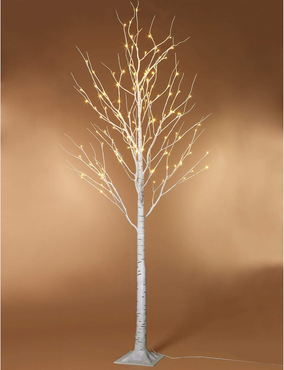 Twinkle Star Lighted Birch Tree 6 Feet 96 LED for Home Wedding Festival Party Christmas Decoration