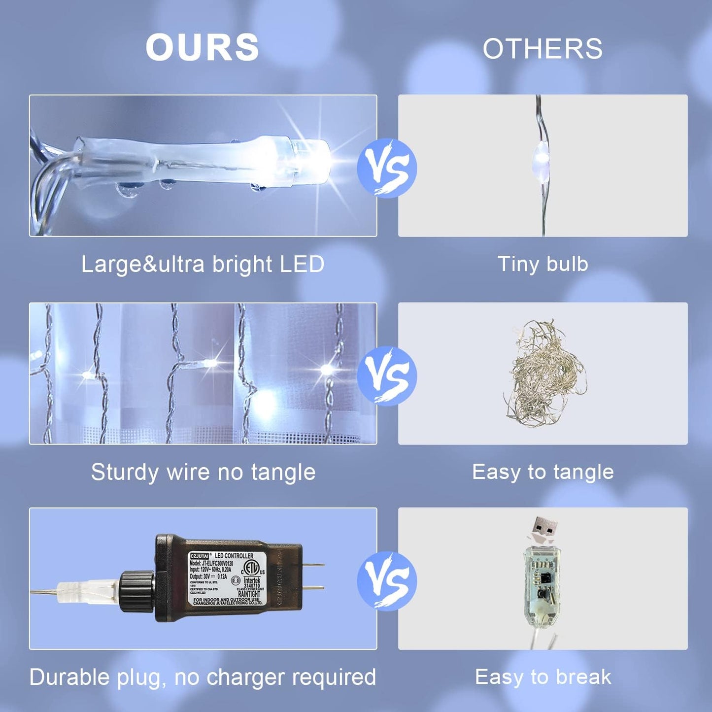 JMEXSUSS 300 LED 9.8x9.8Ft Curtain Lights Indoor with Remote, White Christmas Lights Plug in, 8 Modes White String Lights for Bedroom Wall Wedding Reception Dorm Party Backdrop Window Outdoor Decor