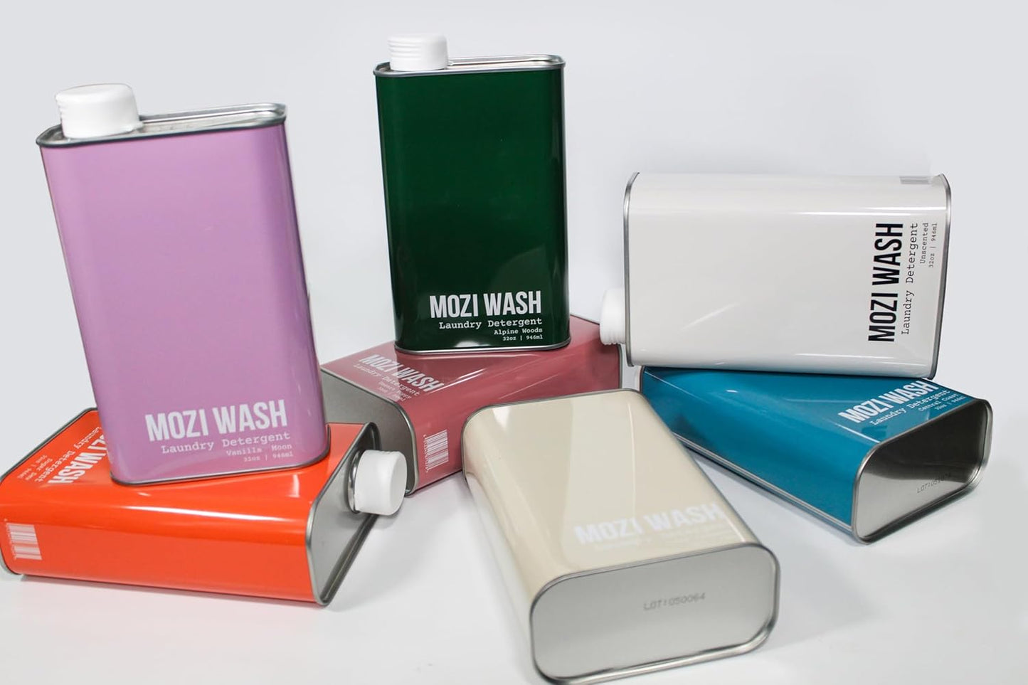 Laundry Detergent Liquid, Unscented, 50+ Loads, Concentrated, Non toxic, Plant Based Enzyme Cleaner, Phosphate & Paraben Free, Long Lasting Luxury Clean, Scent Free, 32 oz Recyclable Bottle