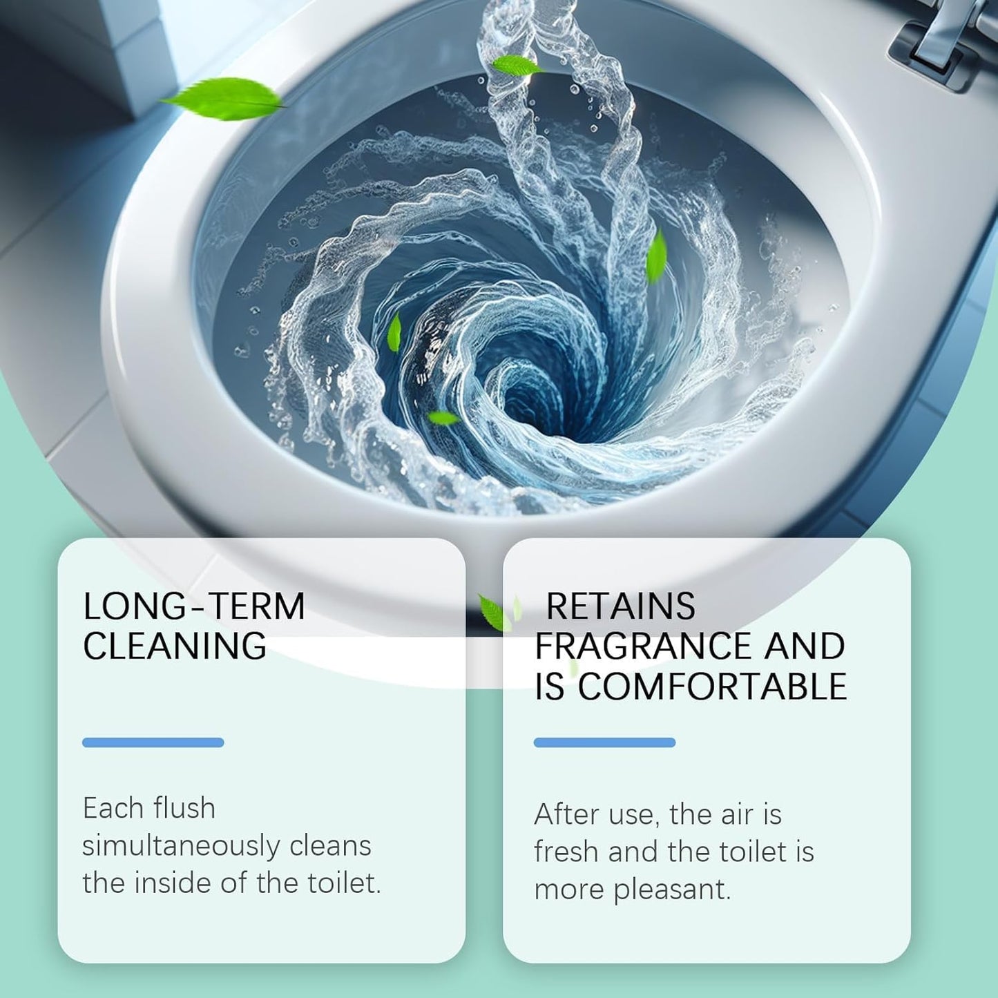 Krazy Toilet Bowl Cleaner, Crazy Klean Toilet Cleaner, Automatic Refreshes Toilets, Long-Lasting Cleane Fresh Scent, No Scrubbing Required (2)