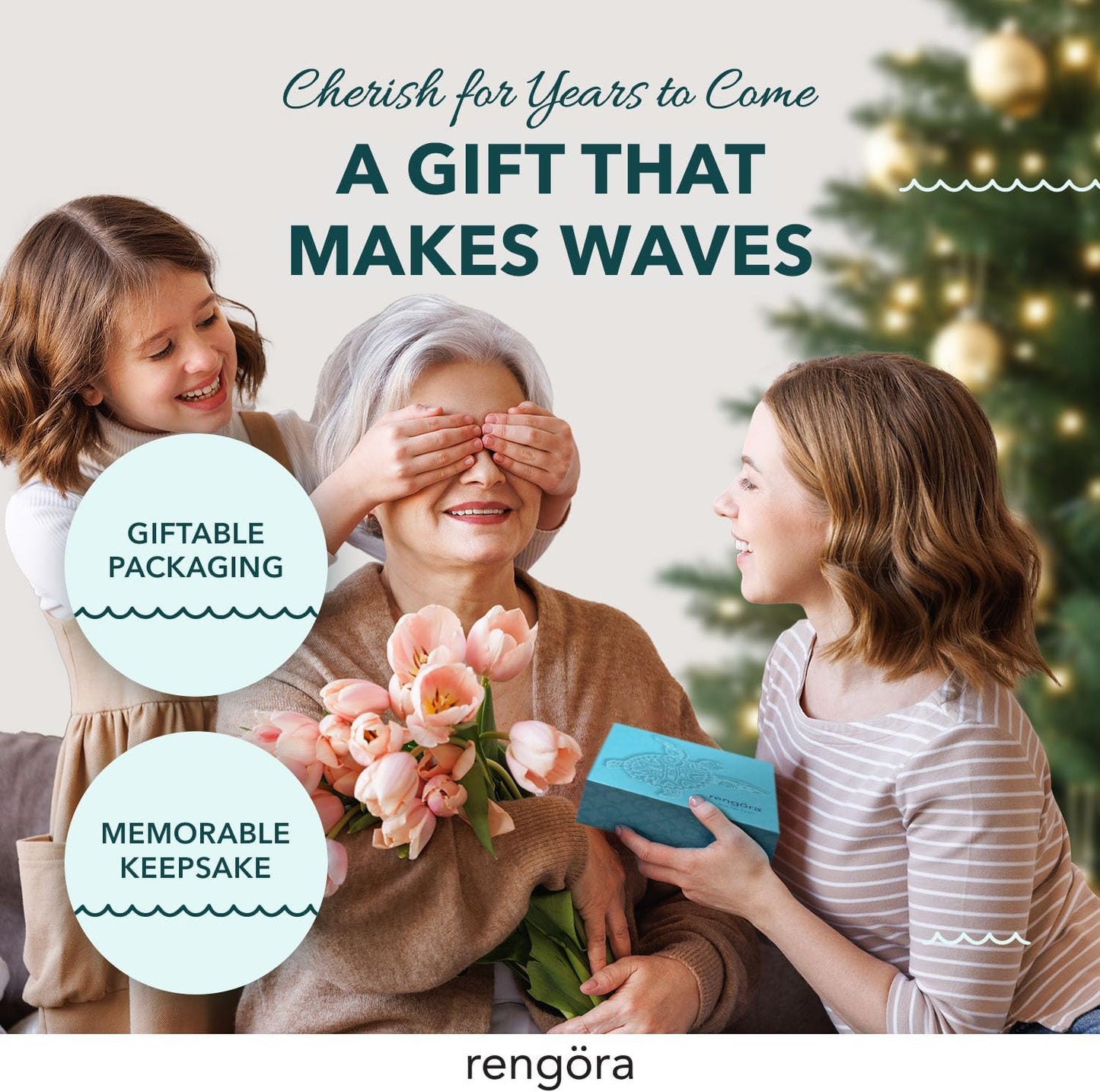 Hand-Painted Beach Christmas Ornament – Coastal Tree Decoration for Ocean Lovers – Unique Nautical Ornament for Christmas Tree or Stocking Stuffer Gift (Green Sea Turtle)