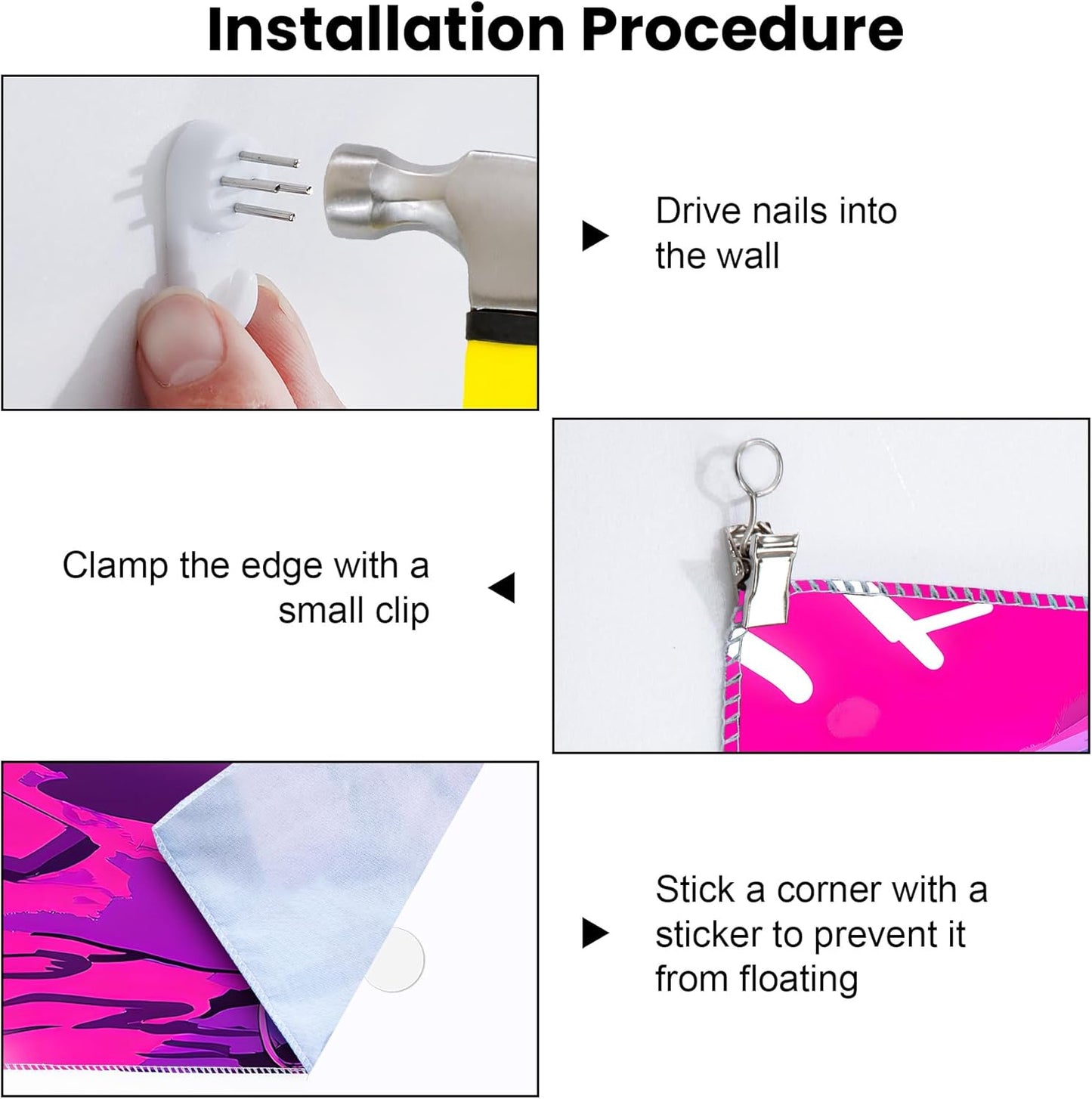 Blacklight Tapestry,WingTapestry Glow In The Dark,UV Reactive Black Light Upright Posters Wall Hanging for Bedroom Dorm Living Room Backdrop Decor (wing5, 79L" x 59W")