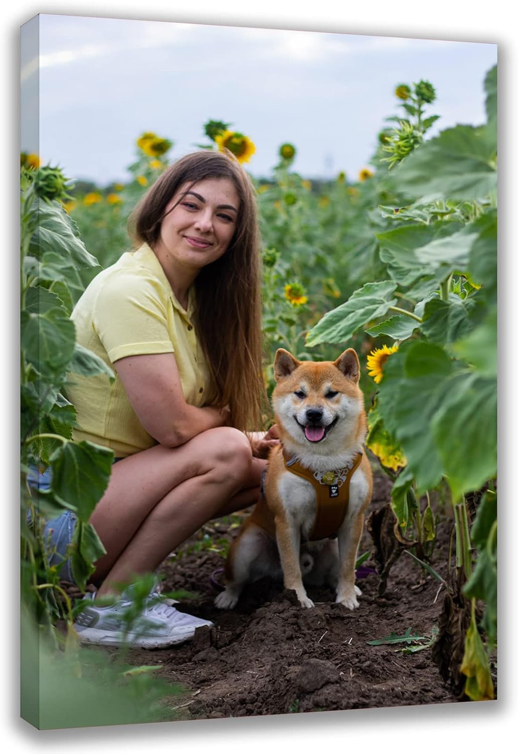 Custom Canvas Prints with Your Photos Custom Wall Art Personalized Canvas Pictures for Pet/Family Gifts for Mom/Men/Women (18'' W x 30'' H)