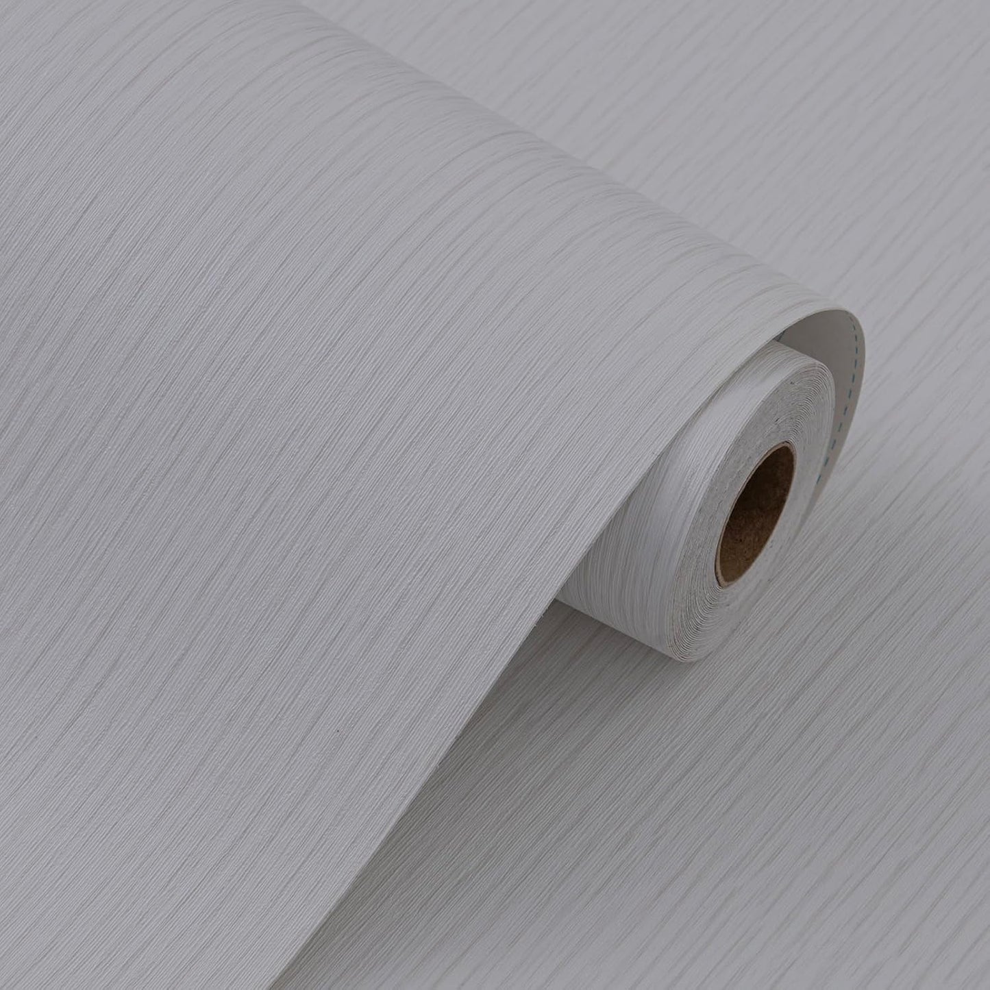 Grasscloth Peel and Stick Wallpaper 20.8"x394" Light Gray Thick Fabric Textured Linen Classic Faux Grassweave Neutral Removable Wallpaper Vinyl Film Roll for Home Use