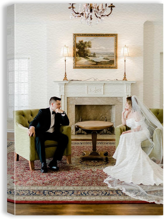 xzartdiy Custom Canvas Prints with Your Photos - Personalized Picture Print Customized Gifts for Family Home Office Wall Art Decor, Wrapped Canvas 28x40inch