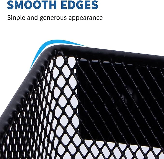 dedoot 4 Pack Magnetic Pen Holder, 3.45x2.3x2.6inch Magnetic Basket Locker Organizer Metal Mesh Pencil Memo Holder for Whiteboard, Fridge, Desk, Offices