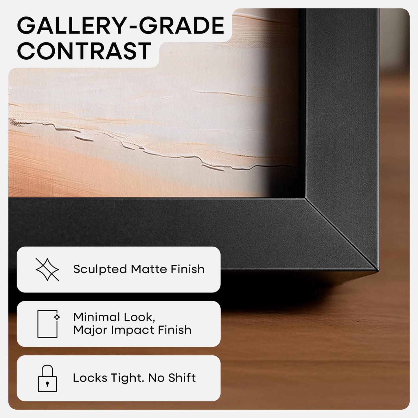 Homeforia 20x24 Picture Frame Black, High End Metal 20x24 Frame Matted to 16x20 Print, 20 x 24 Black Poster Frames with Mat 16 by 20 inch Photo, 24x20 Hanging Frame, Tempered Glass, Wall Kit, Set of 1