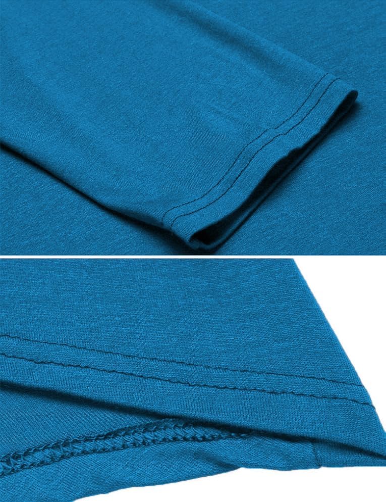 Tobrief Women's Long Sleeve V-Neck Shirts Fall Graphic Tees Loose Casual T-Shirt