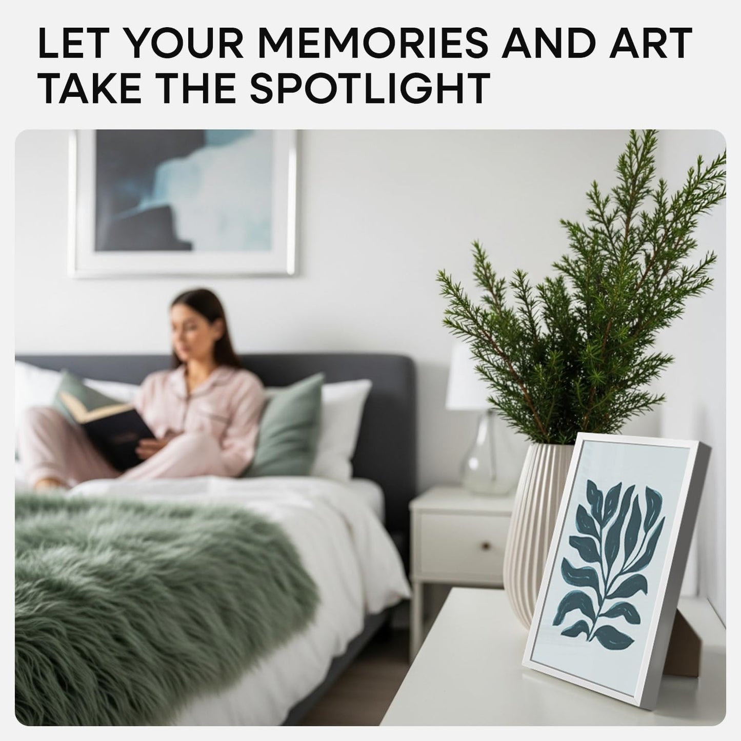 Homeforia Silver 8x12 Picture Frame, High End Metal 8 x 12 Poster Frames with Mat 6 by 8 for Photo, 12x8 Frame Matted to 6x8 inch Art, 8by12 Wall or Tabletop Frames, Tempered Glass, Wall Kit, Set of 1