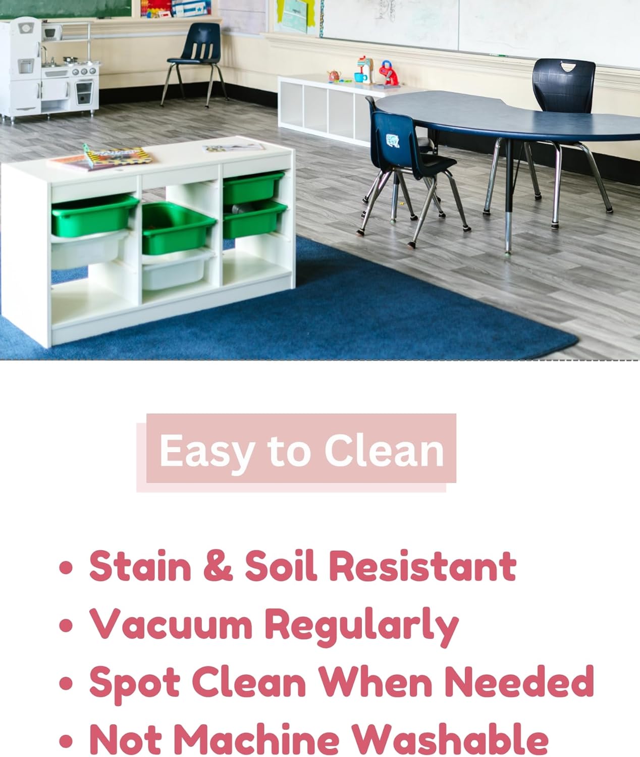 KOECKRITZ Soft and Colorful Kids Classroom Area Rugs (Passes Flammability Pill Test) Many Sizes and Bright Colors to Select from (9' Round, Eggplant)