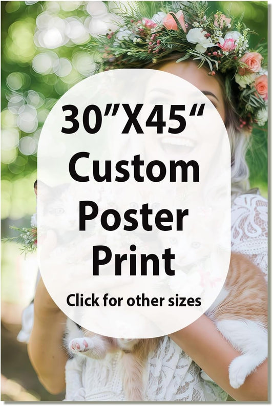 Canvas Prints With Your Photos, Custom Poster On Canvas (Unframed 30x45) Transform Your Photos Into Stunning Framed Wall Art Digitally Printed Photo To Canvas Ideal For Home Decor Gifts Keepsakes