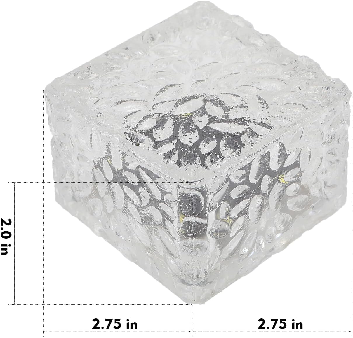 Solar Brick Lights Outdoor Solar Lights Outdoor Waterproof Patio Brick Lights Garden Decor for Outside 6 Packs for Patio,Yard,Walkway,Pathway Decor