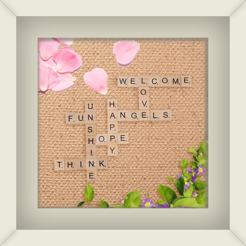 1000 Scrabble Letters for Crafts - Wood Tiles for DIY Gift Decoration - Making Alphabet Coasters and Crossword Game