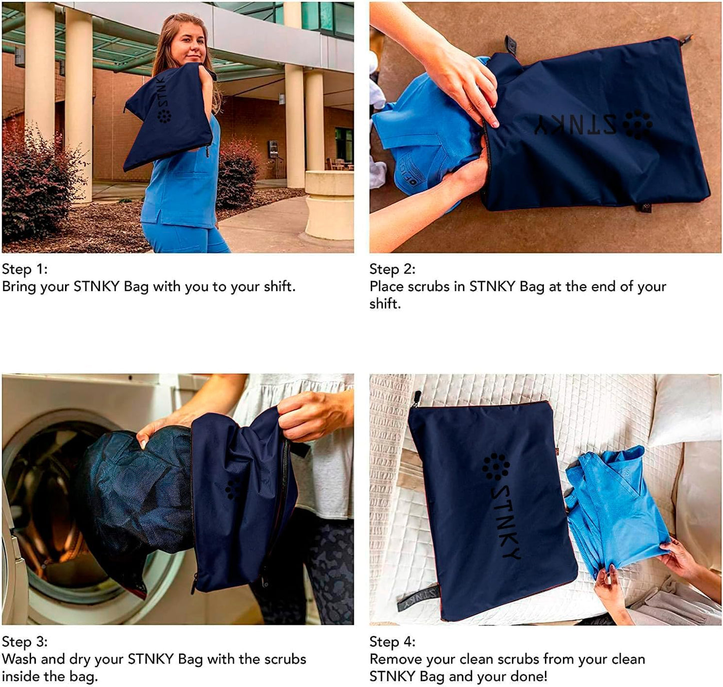 Bag Pro - Laundry Bag - Wash Bag for Health Workers, Sports, Fitness & Travel