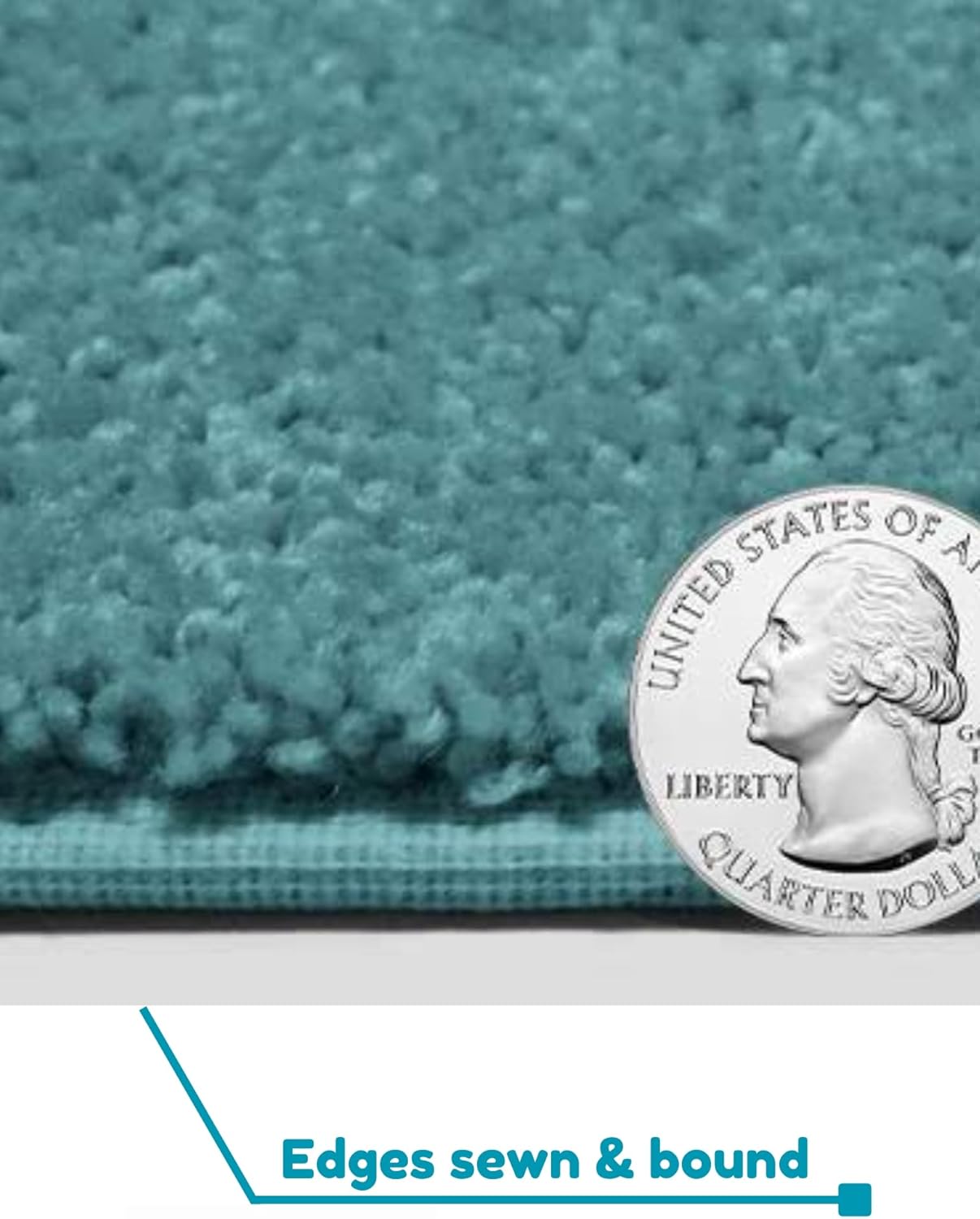 KOECKRITZ Soft and Colorful Kids Classroom Area Rugs (Passes Flammability Pill Test) Many Sizes and Bright Colors to Select from (8' Round, Surf)