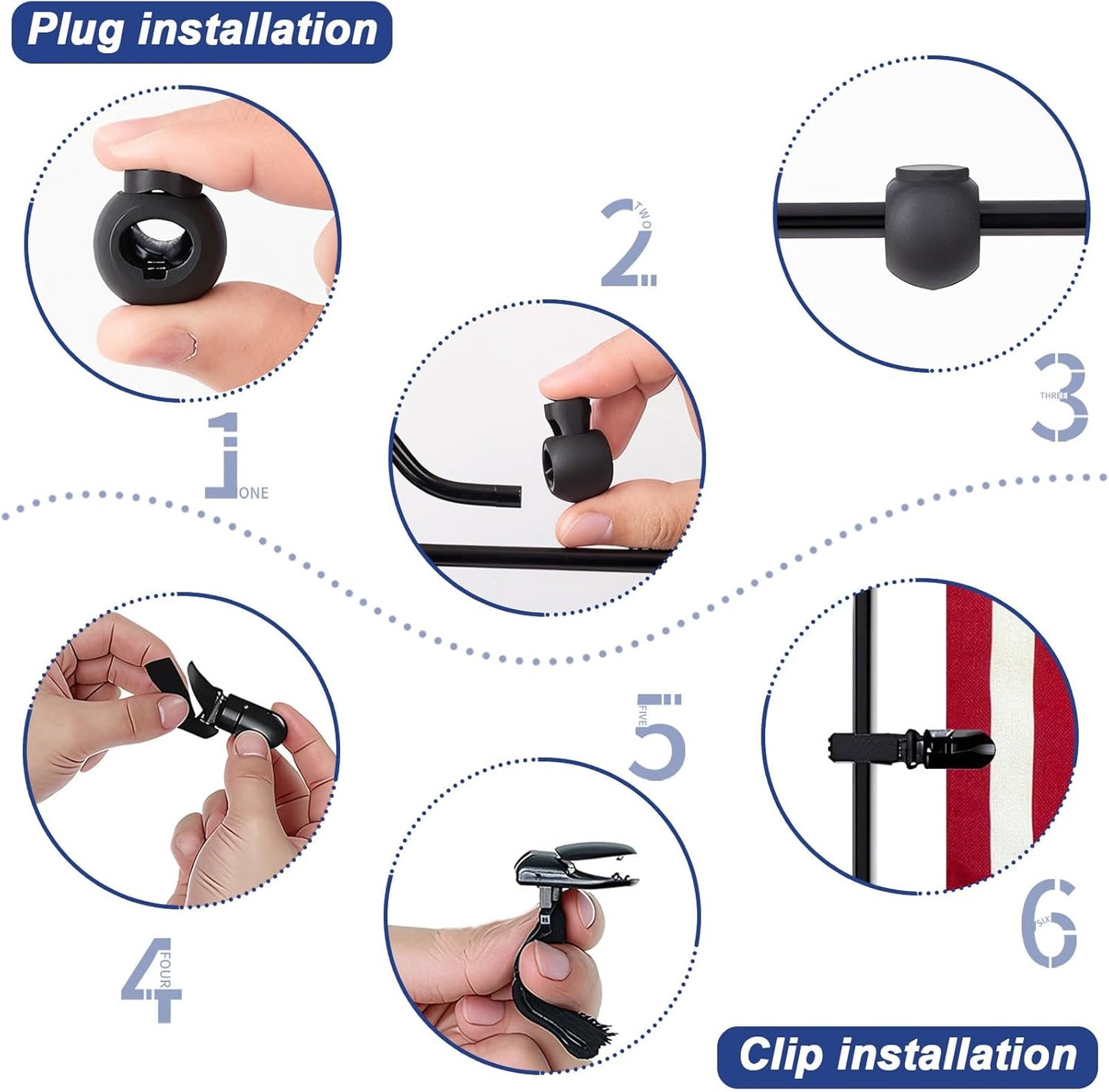 TOPFLAGS Garden Flag Stand with American Garden Flags God Bless America and Car Yard Flag 12x18 Inch Holder Pole Stake Double Side for Outside with Clips and Stopper for Memorial Day 4 th of July