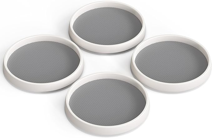 Simple Houseware 10-Inch Lazy Susan Spice Organizer Rotating Tray, 4-Pack