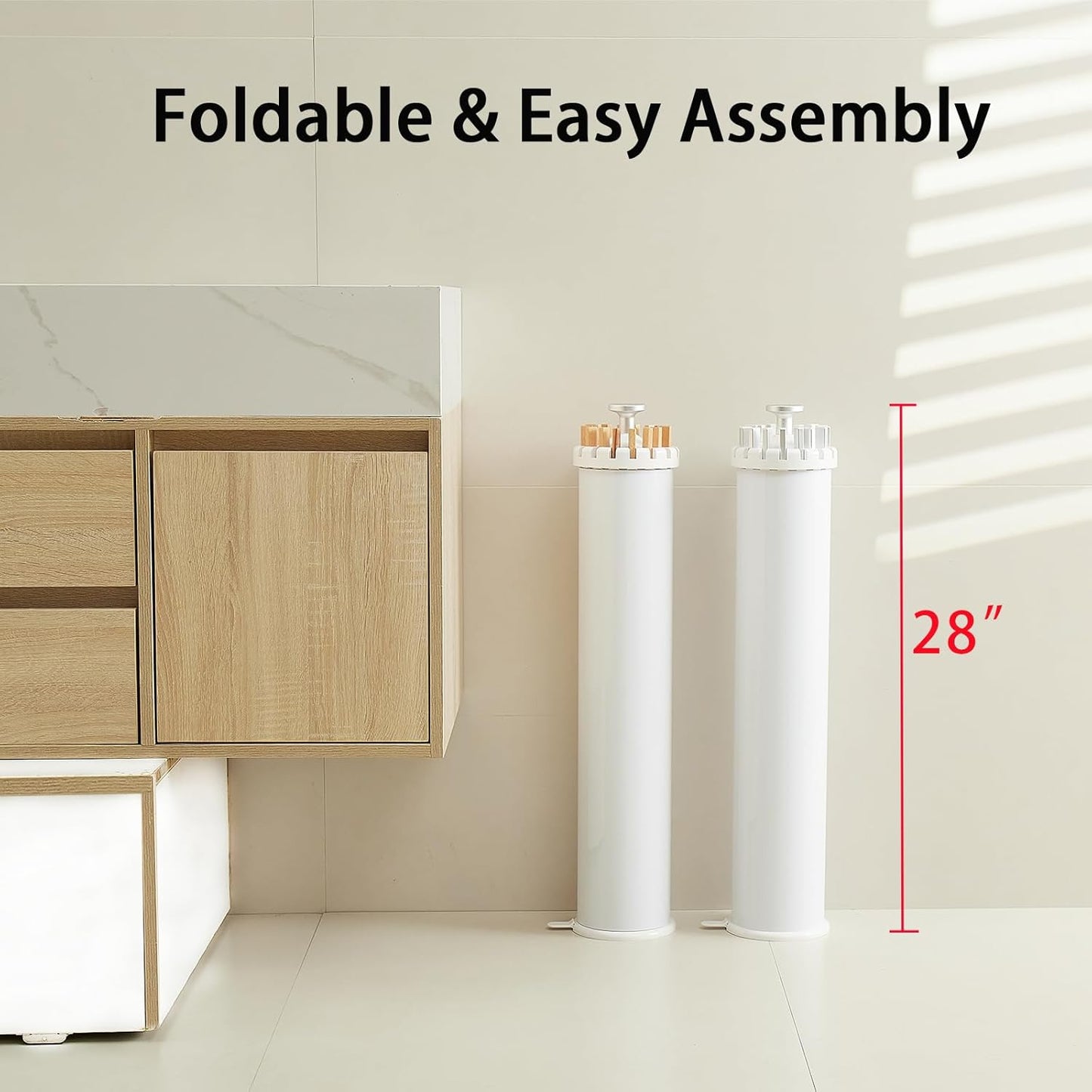 Clothes Drying Rack Tripod, Portable & Foldable Laundry Hanger Dryer - Aluminum, 12 Rods