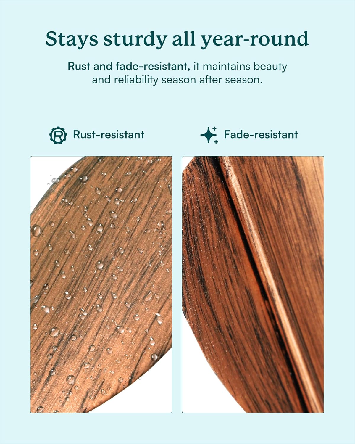 Yard Garden Wind Spinners - Large Wind Spinners Outdoor Metal, Kinetic Lawn Patio Wind Sculptures Windmill Decor (Copper Leaves, W23 x H84)