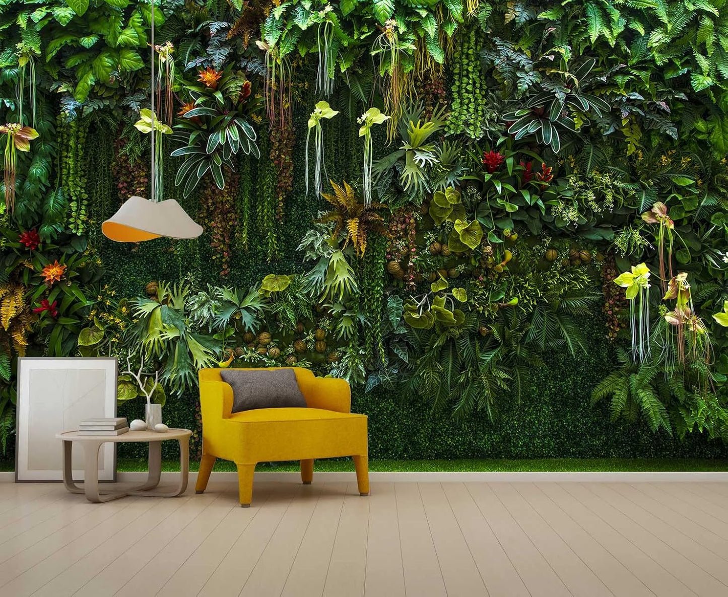 Green Wallpaper Banana Leaf Floral Mural Wallpaper for Bedroom Living Room TV Background Sofa Wall (not self-Adhesive)