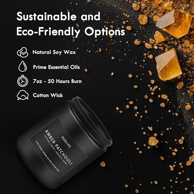 Scented Candles Set | Gifts for Men - 4 Pack Men Candle Set, Masculine Candle, Soy Candles for Home Scented, Gift for Dad Fathers Day -Scent of Cedar Oakmoss/Pine&Clove/Patchouli/Sandalwood