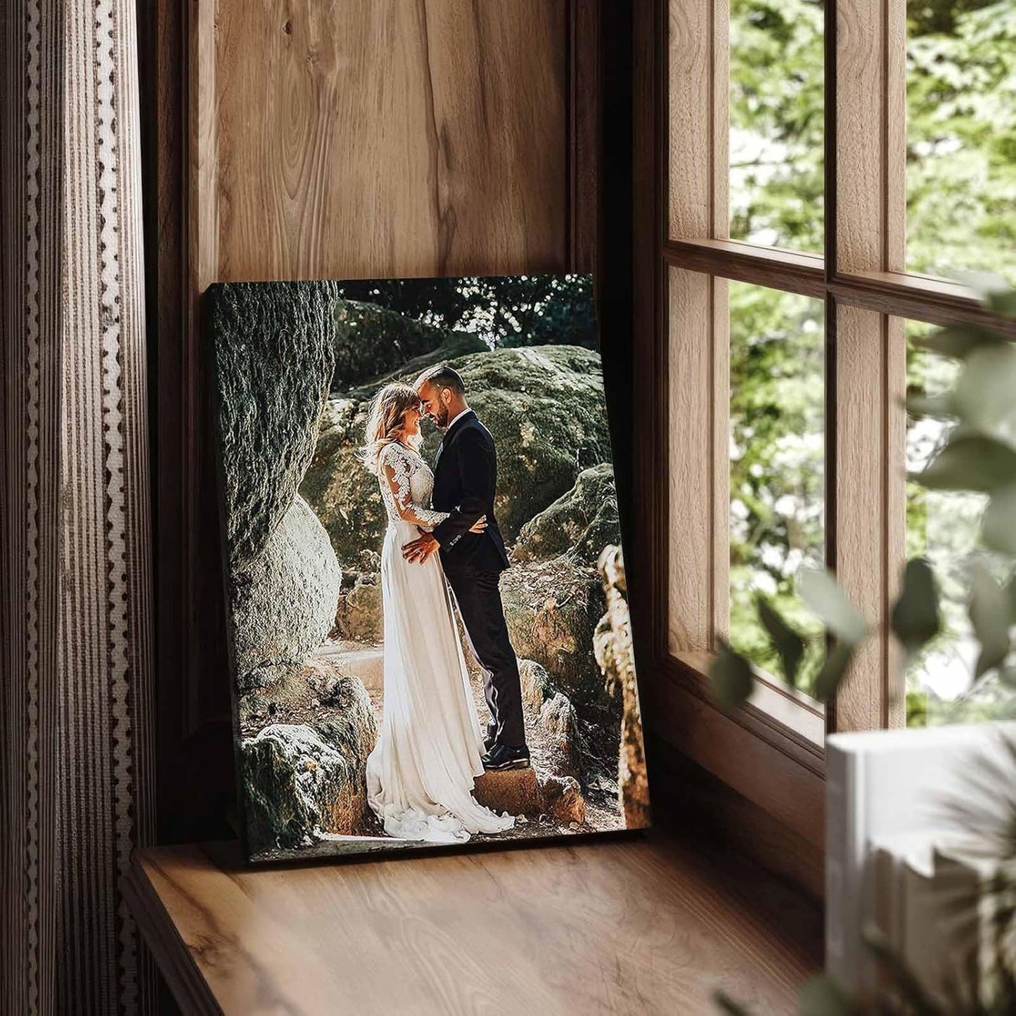 Personalized Custom Canvas Prints: Photo On Canvas (Framed Canvas, 8x8) Transform Your Photos into Stunning Framed Wall Art Digitally Printed Photo To Canvas Ideal for Home Decor, Gifts Keepsakes.
