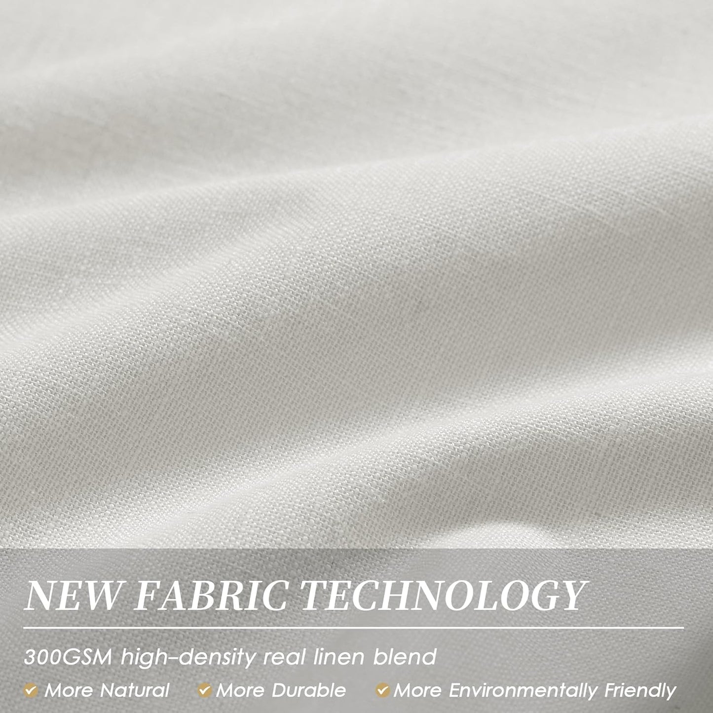 Ivory White Black Out Curtains 84 Inch Long for Bedroom Window Room Darkening Full Light Blocking Curtains Back Tab Neutral Elegant Off White Blackout Curtain Thermal Insulated Linen Drapes 52x84