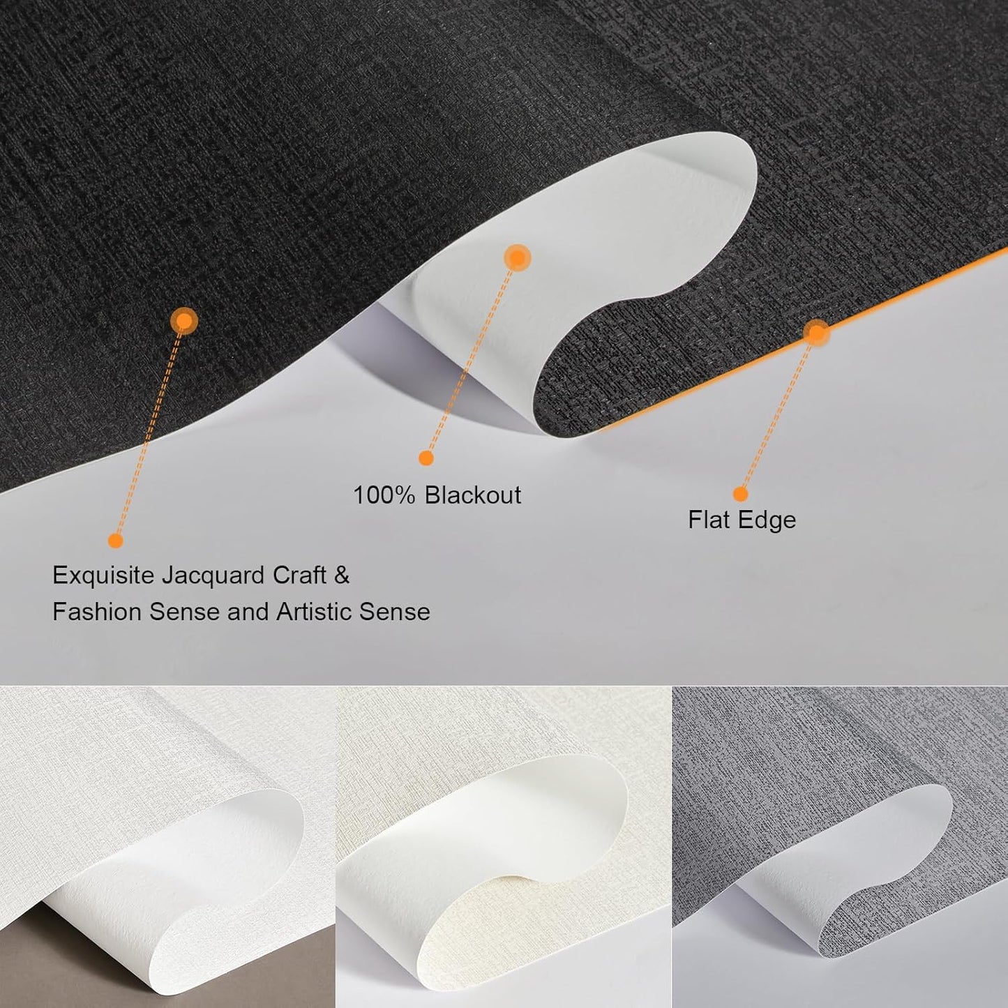 Persilux Free-Stop Cordless Blinds for Indoor Windows with Cover, Window Shades Blackout Roller Blinds, Thermal Insulated Fabric UV Protection for Kitchen, Office, Living Room, Black(84" W x 96" H)