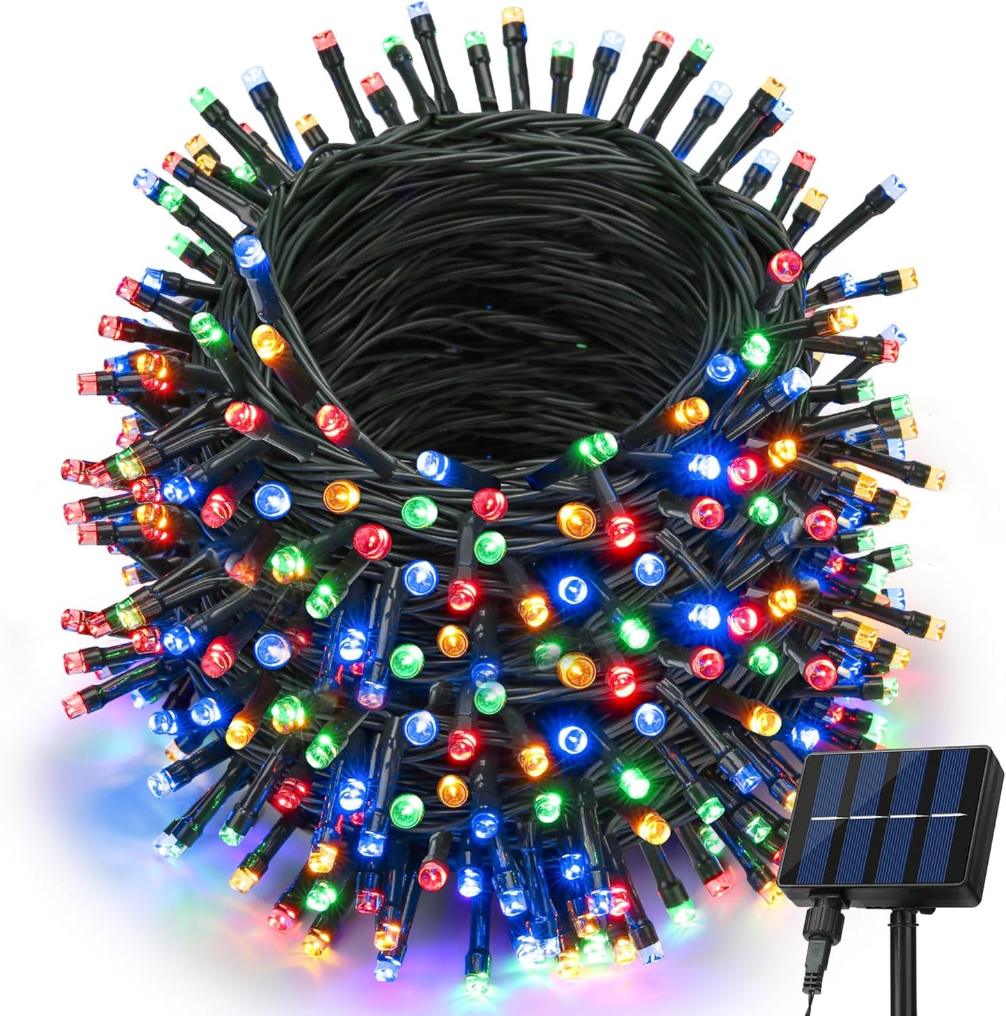 Joomer Solar Christmas Lights Outdoor, 105FT 300 LED 8 Modes Solar String Lights Waterproof Fairy Tree Lights for Garden Yard Patio Christmas Decoration (Multicolor)