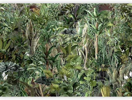 artgeist Wall Mural Leaves 135x101 in - XXL Peel and Stick Self-Adhesive Wallpaper Removable Large Sticker Foil Wall Decor Print Picture Image Design Plants Abstract Nature Botanical b-C-0858-a-a