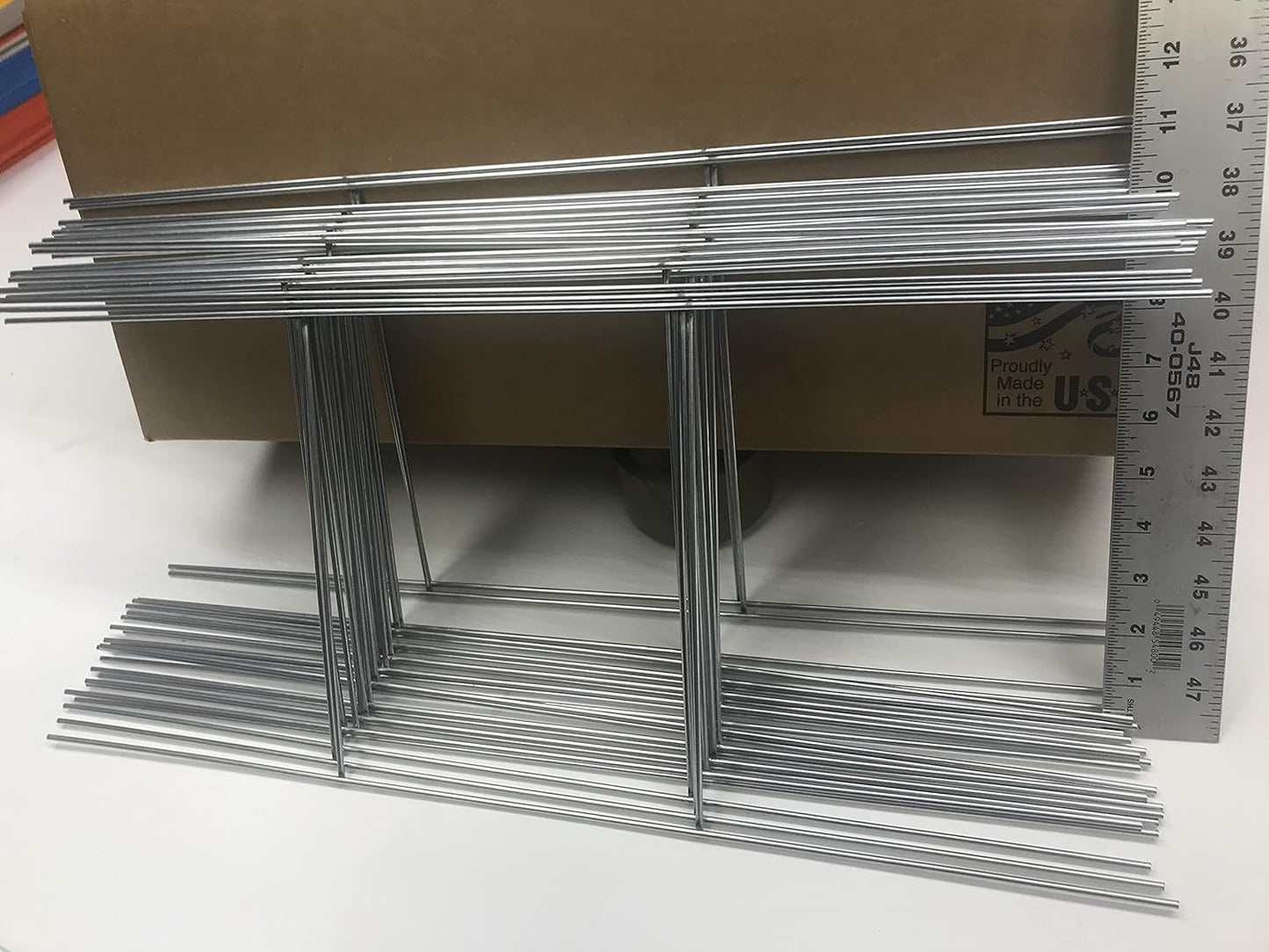 Yard Signs 10 Pack of Wire Stake x 24 Inch 9 Gauge Galvanized Double H-Frame 24 Tall, 10 Wide Sign Holder, Stake, Stand, stakes, Ship Same Day (Pkg10Stake24)