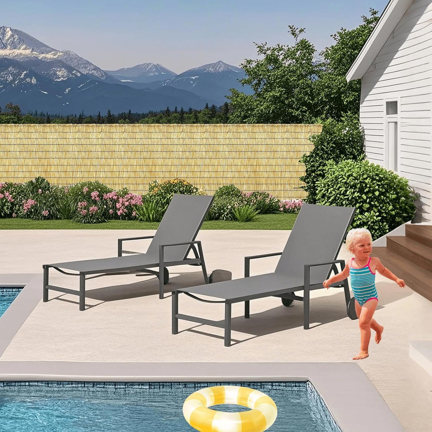 Bamboo Reed Fencing, Natural Bamboo Screens Outdoor for Patio, Decorative Balcony Privacy Screen Reed Fence Rolls Curtains for Garden Backyard, 3 x 10 FT