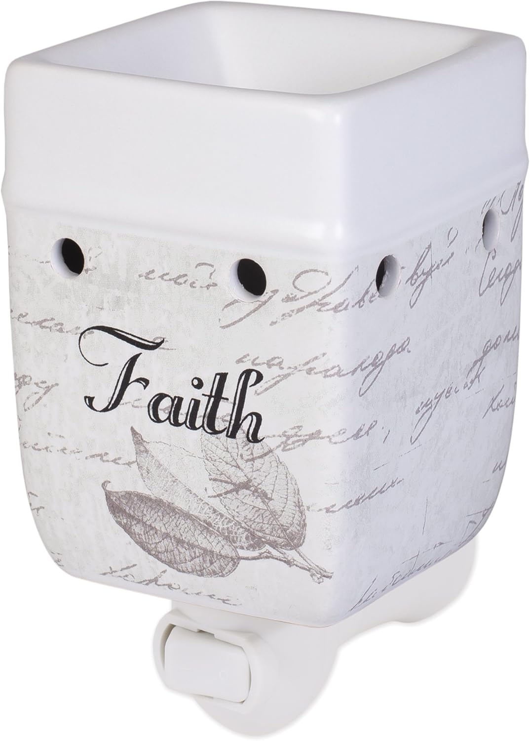 Elanze Designs 2 Pc Set Braver Stronger Smarter, Dream Bigger Ceramic Stoneware Plug-in Tart Oil Wax Warmers