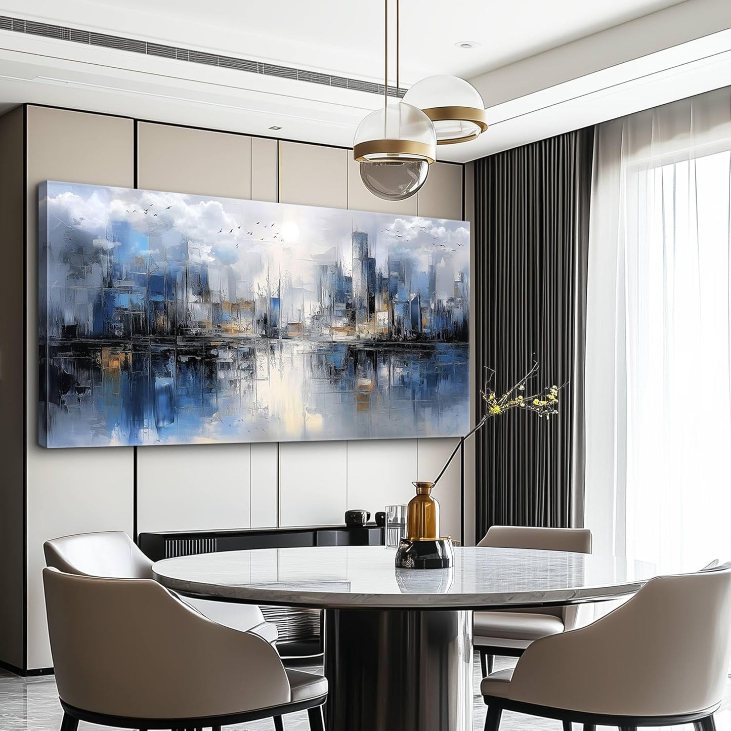 Canvas Wall Art for Living Room Large Wall Decor for Office Bedroom Decorations Abstract Watercolor Painting Artwork Room Wall Mural Aesthetic Home Decor 30x60 in