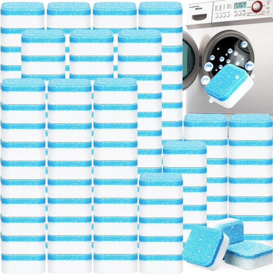 150 Pcs Washing Machine Cleaner Washing Machine Tablets Deep Cleaner Tablets for Front Loader and Top Load Washer