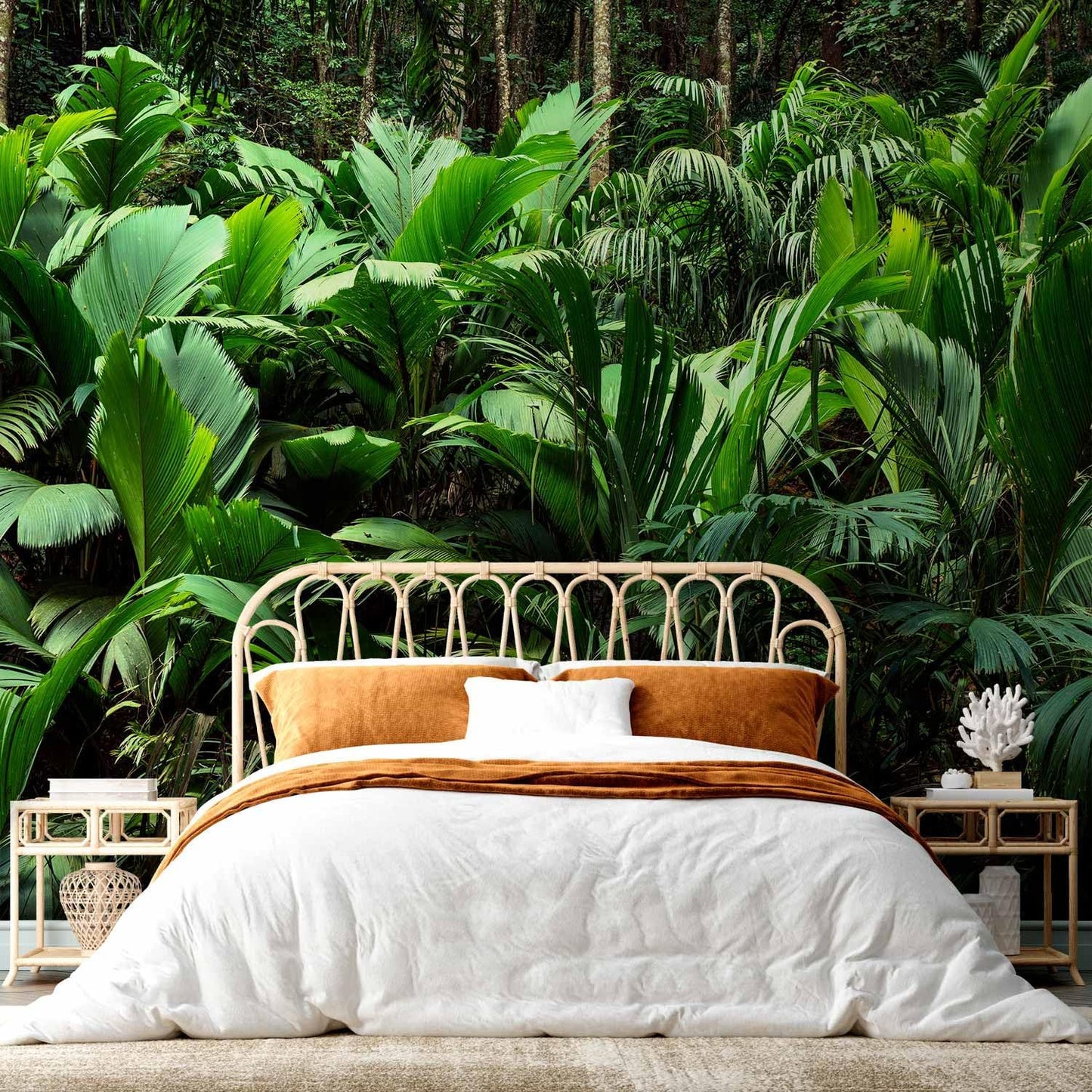 artgeist Premium Wall Mural Nature 79x55 in - Non-Woven Wallpaper Fleece Wall Decor Photo Print Picture Image Design Botanical Plants Jungle Leaves b-B-0594-a-a