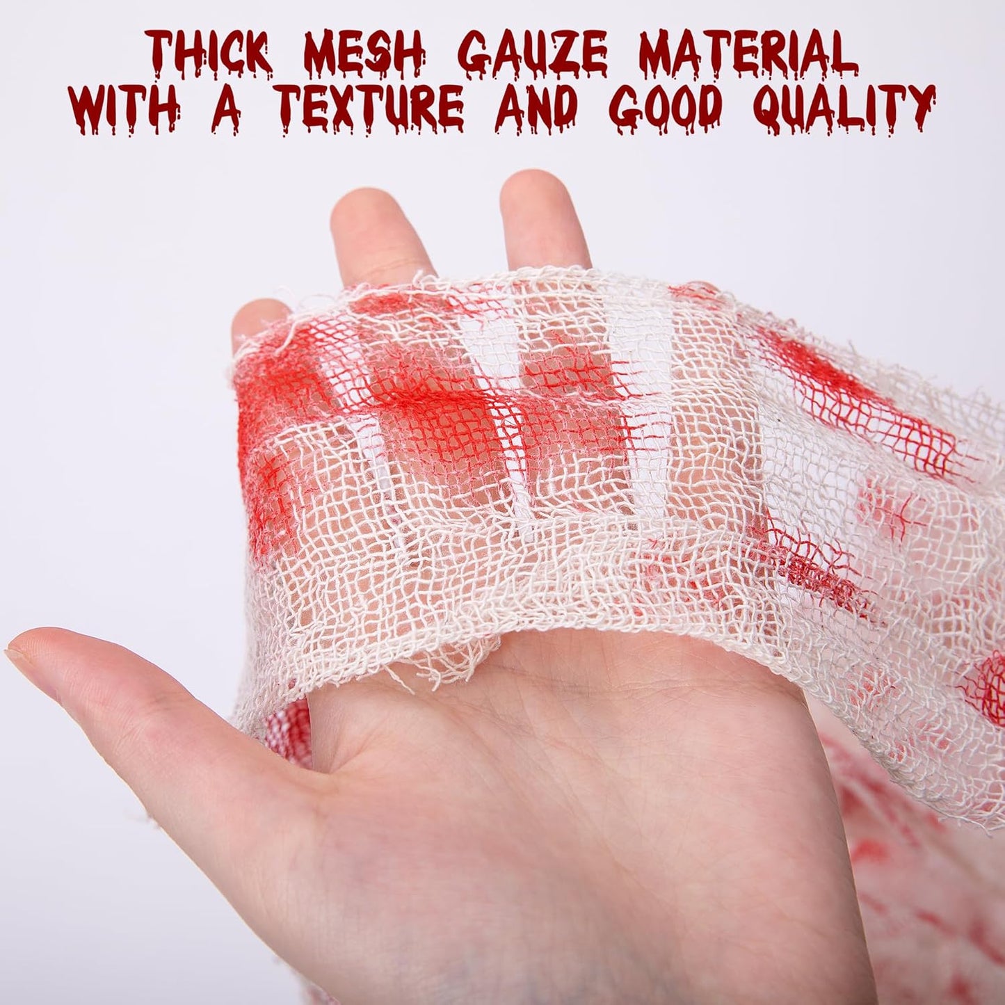 Sfcddtlg 2 Pcs Halloween Door Curtains - 85 x 59 Inch Bloody Handprint Doorway Decorations - Scary Creepy Curtain Cloth for Halloween Party Haunted House Decoration