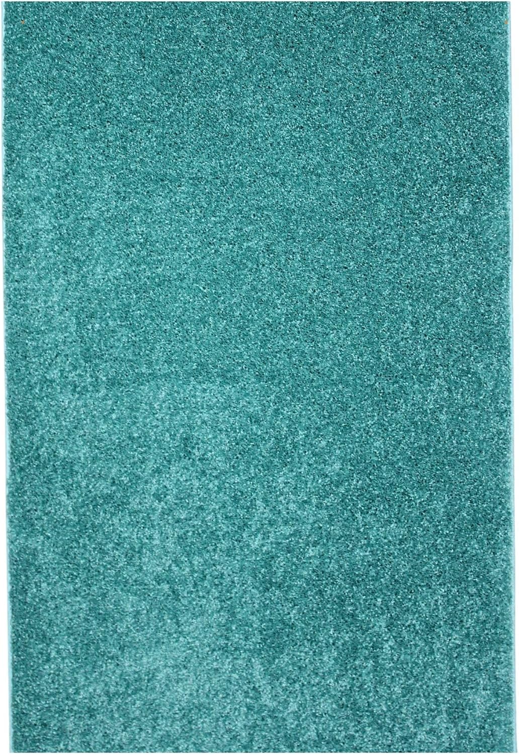 KOECKRITZ Soft and Colorful Kids Classroom Area Rugs (Passes Flammability Pill Test) Many Sizes and Bright Colors to Select from (5' x 7', Surf)