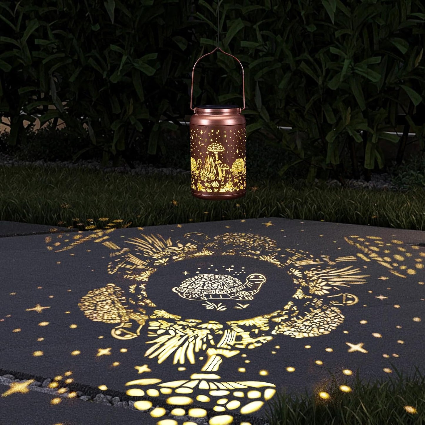 Fathers Day Gifts from Daughter 2 Pack Turtles Solar Lanterns Outdoor Waterproof - Birthday Gifts for Women Turtle Solar Lights Outdoor Garden Decor for Outside, Patio, Outdoor, Yard, Lawn, Balcony