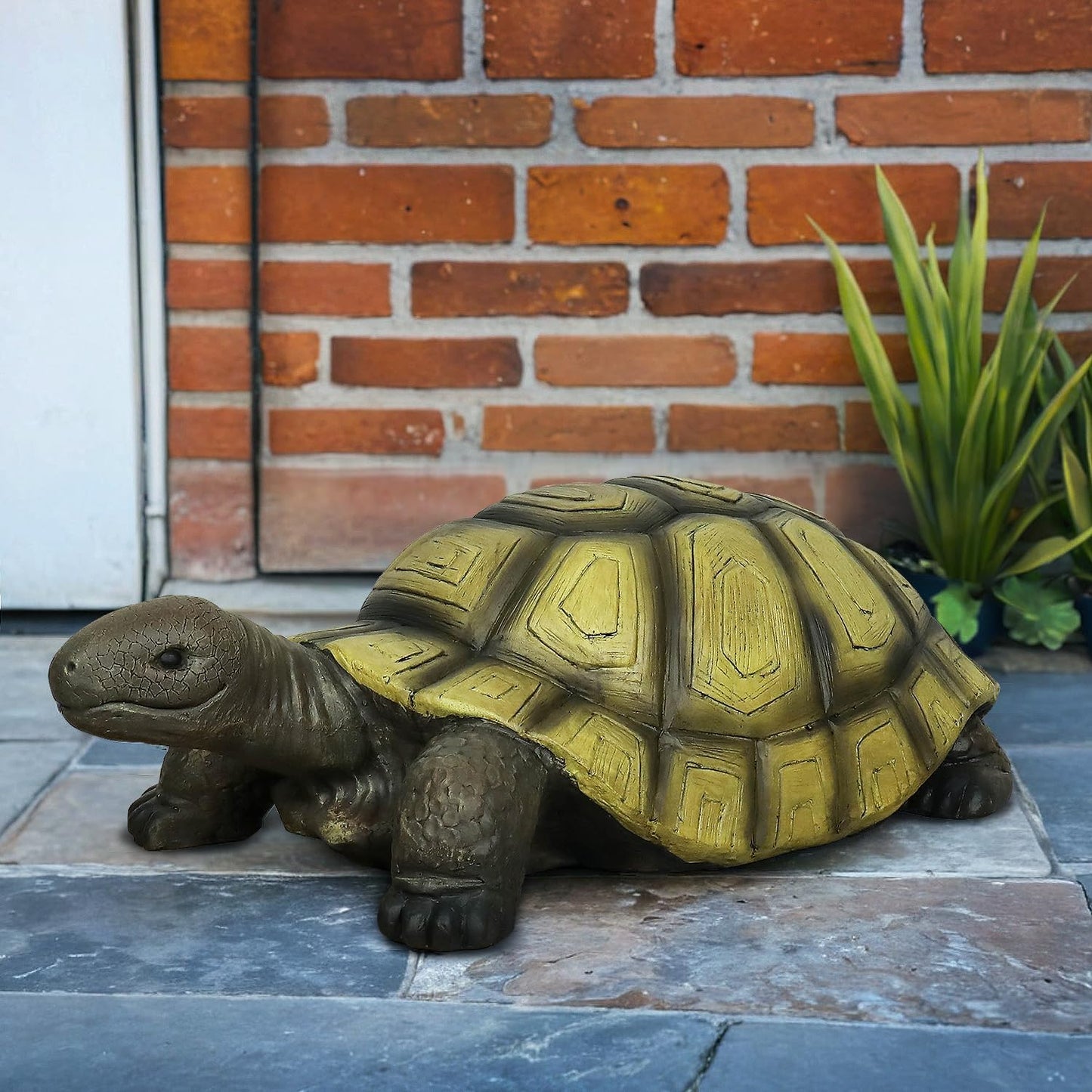SKYFIRE Turtle Statues for Garden - 34.2” x 18.1” x 11.4” Fiber Reinforced Concrete Figurine Statue, Garden Sculptures & Statues Decor for Outdoors, Lawn, Yard - Outdoor Ornaments Gardening Gifts