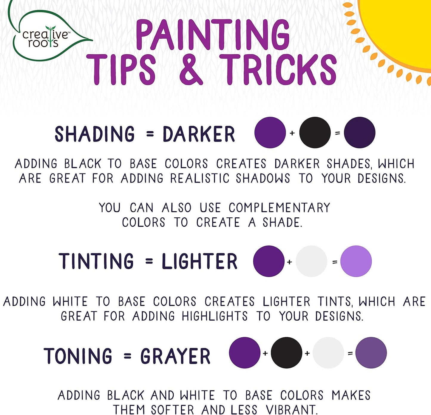 Creative Roots Paint Your Own Stepping Stones Multipack with Butterfly, Unicorn, & Heart, 3 Ceramic Stepping Stones (7 Inch Each), 18 Acrylic Paints, 3 Paintbrushes, Ages 8+